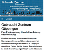 Tablet Screenshot of gebraucht-zentrum.de